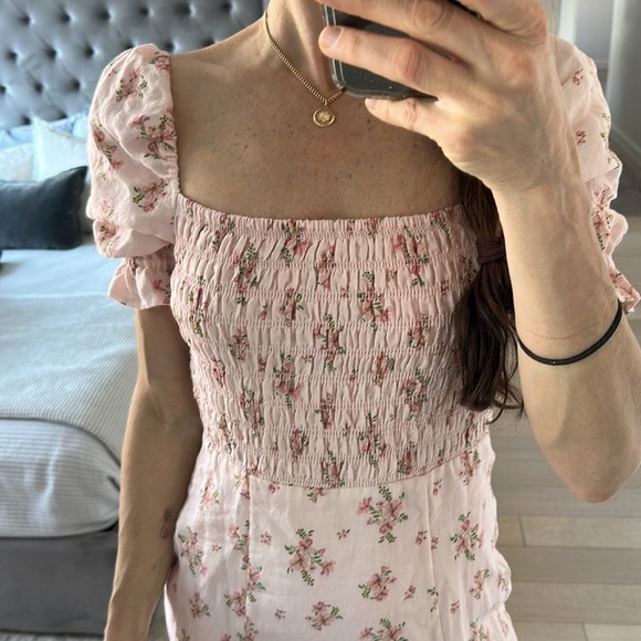 & other stories linen floral dress - Picture 2 of 8